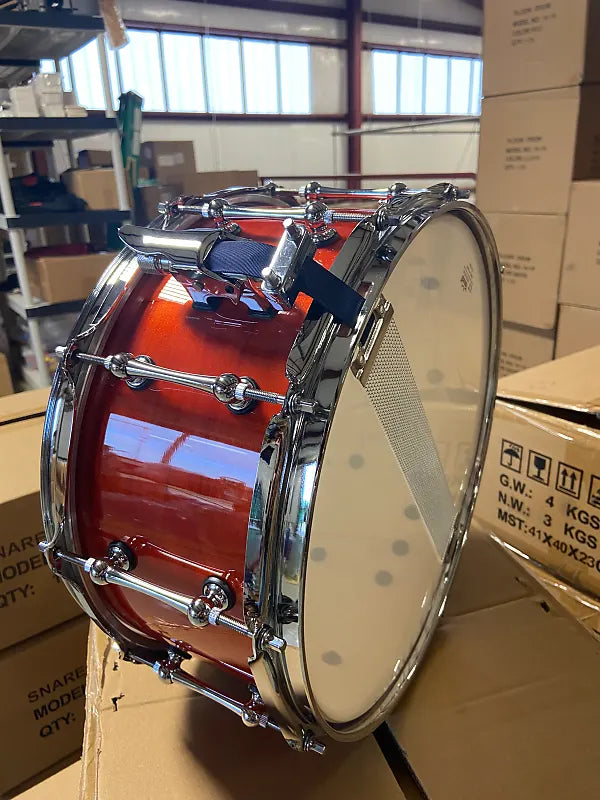 Orange Burst Snare Drum