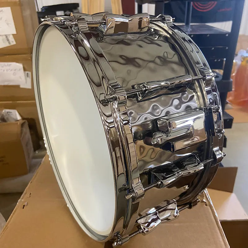 Hammered Stainless Snare Drum