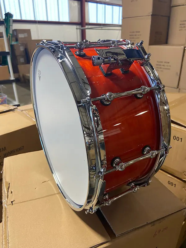 Orange Burst Snare Drum