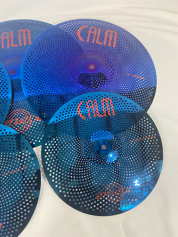 Omete Calm Series Low Volume Cymbals - Blue - 5 Pack
