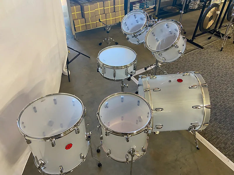 Frost White Acrylic Drum Set