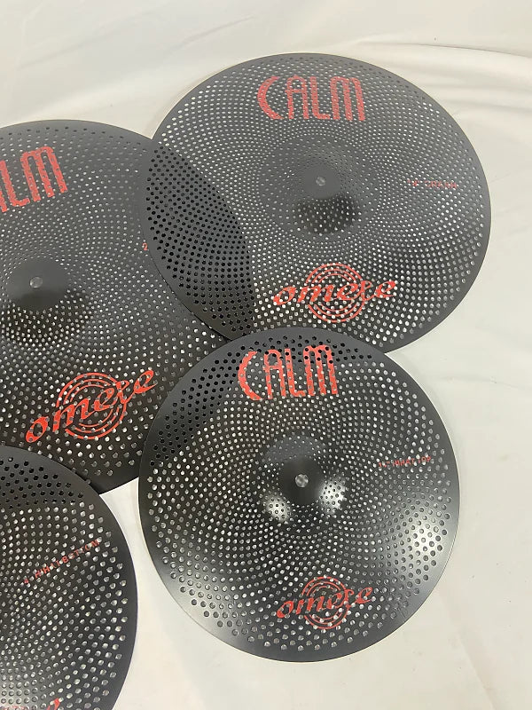 Omete Calm Series Low Volume Cymbals - Black - 5 Pack
