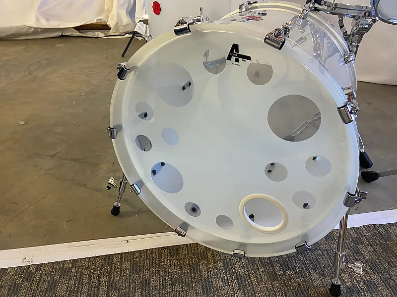 Frost White Acrylic Drum Set