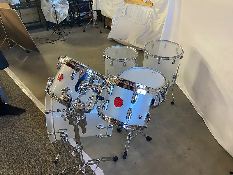 Frost White Acrylic Drum Set