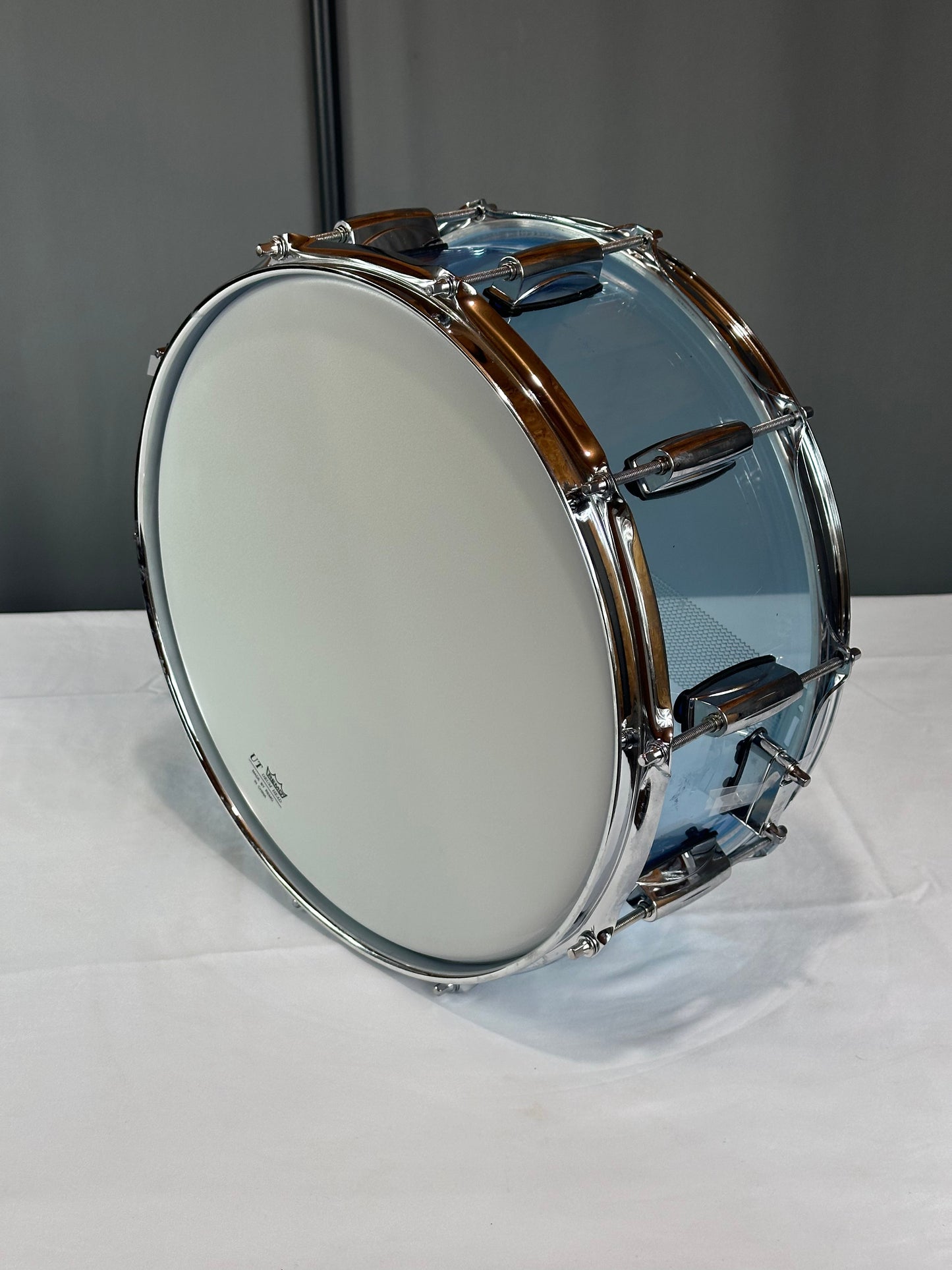 Transparent Blue Acrylic Snare Drum SD14x6-TB