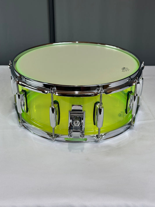 Fluorescent Green Acrylic Snare Drum SD14x6-FG