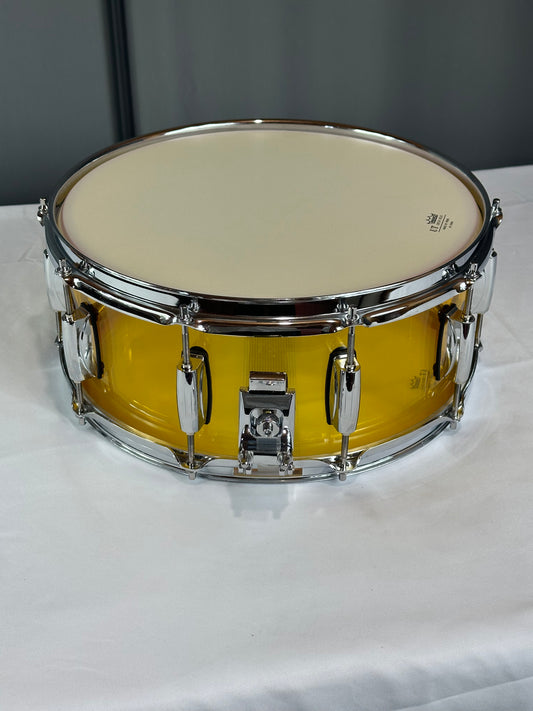 Amber Acrylic Snare Drum ASD-14x6-A