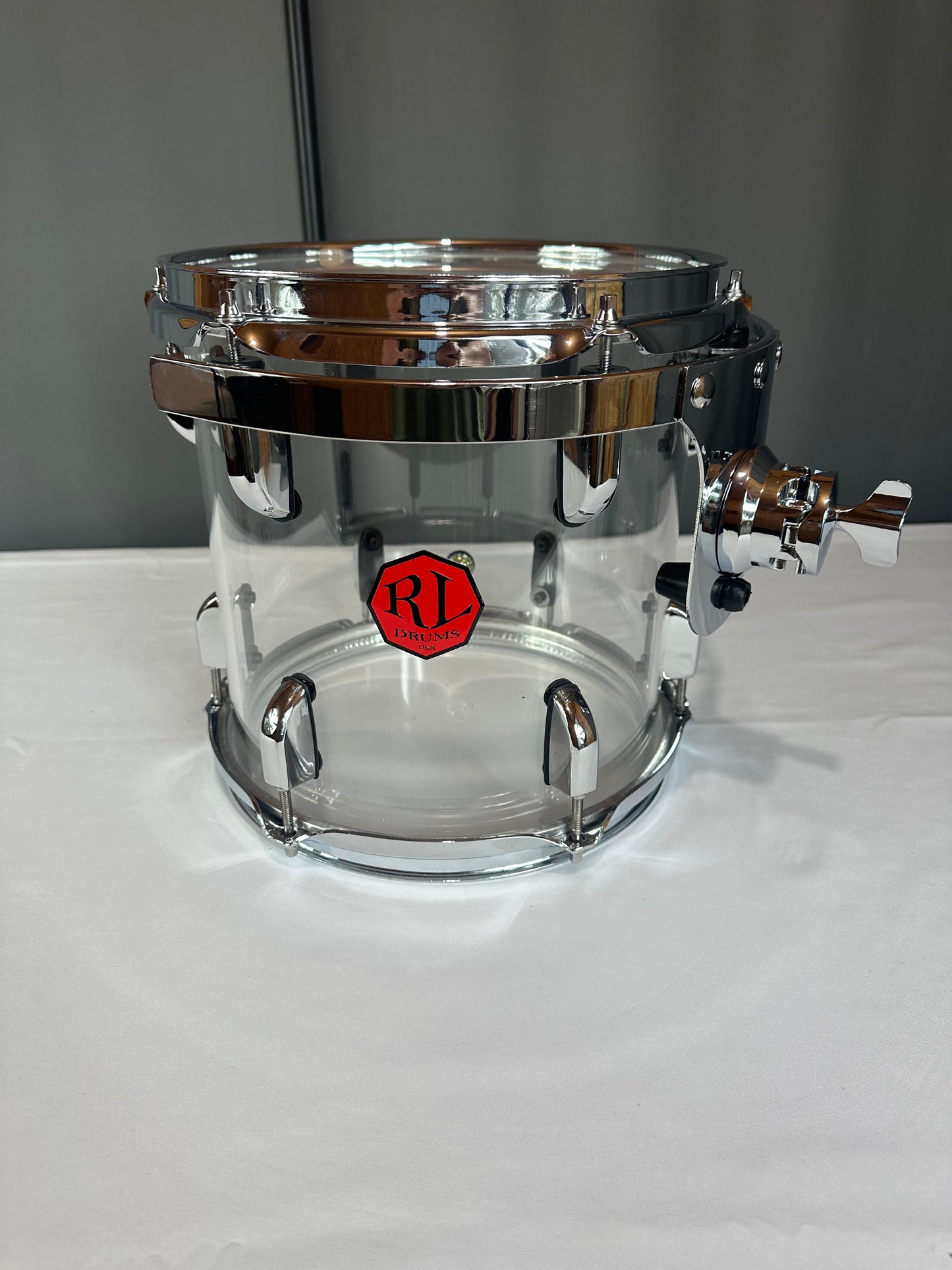 Clear Seamless Acrylic 10"x10" - Tom Drum