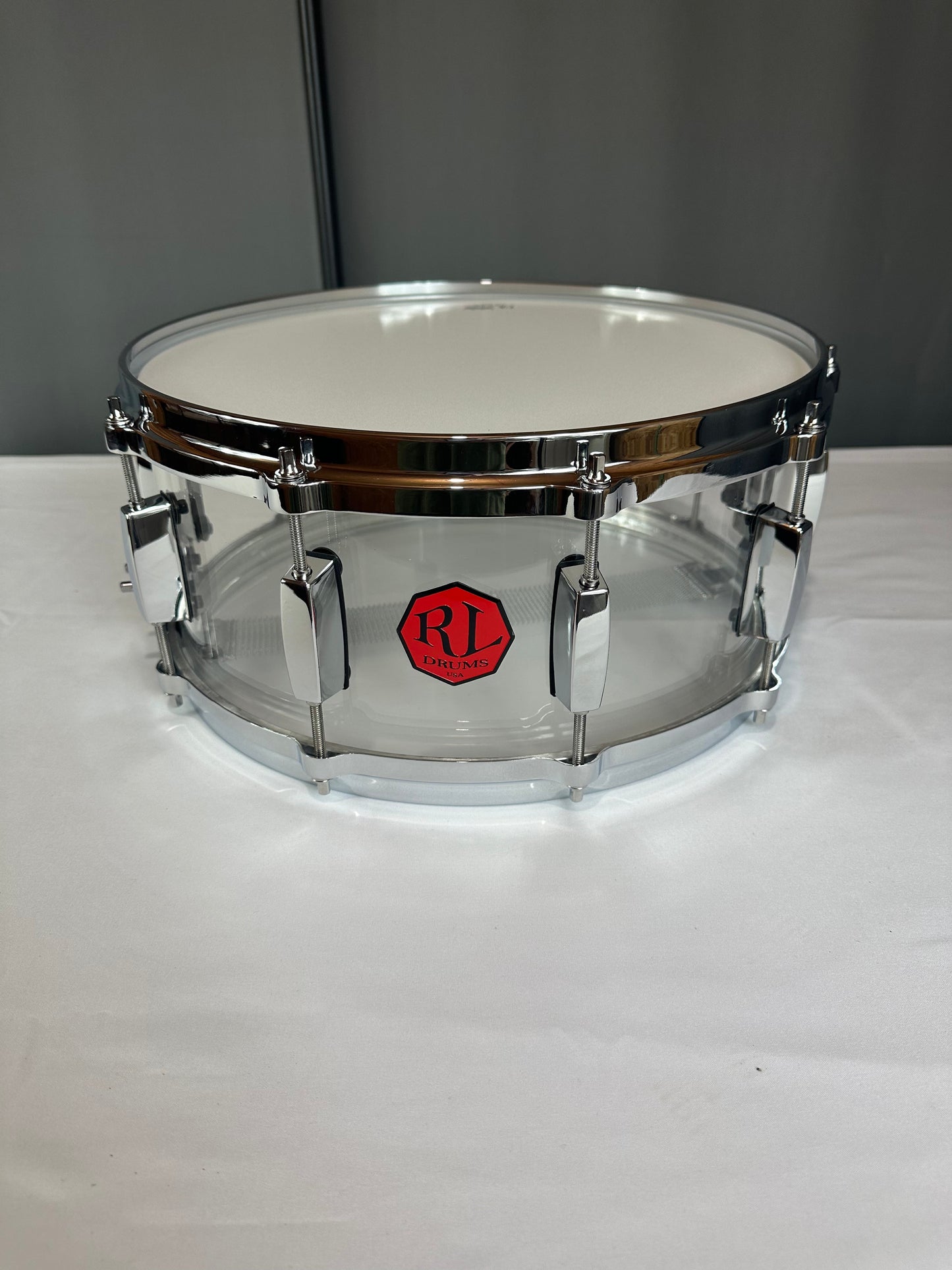 Clear Seamless Acrylic 14"x6" -Snare Drum CA14-6SD