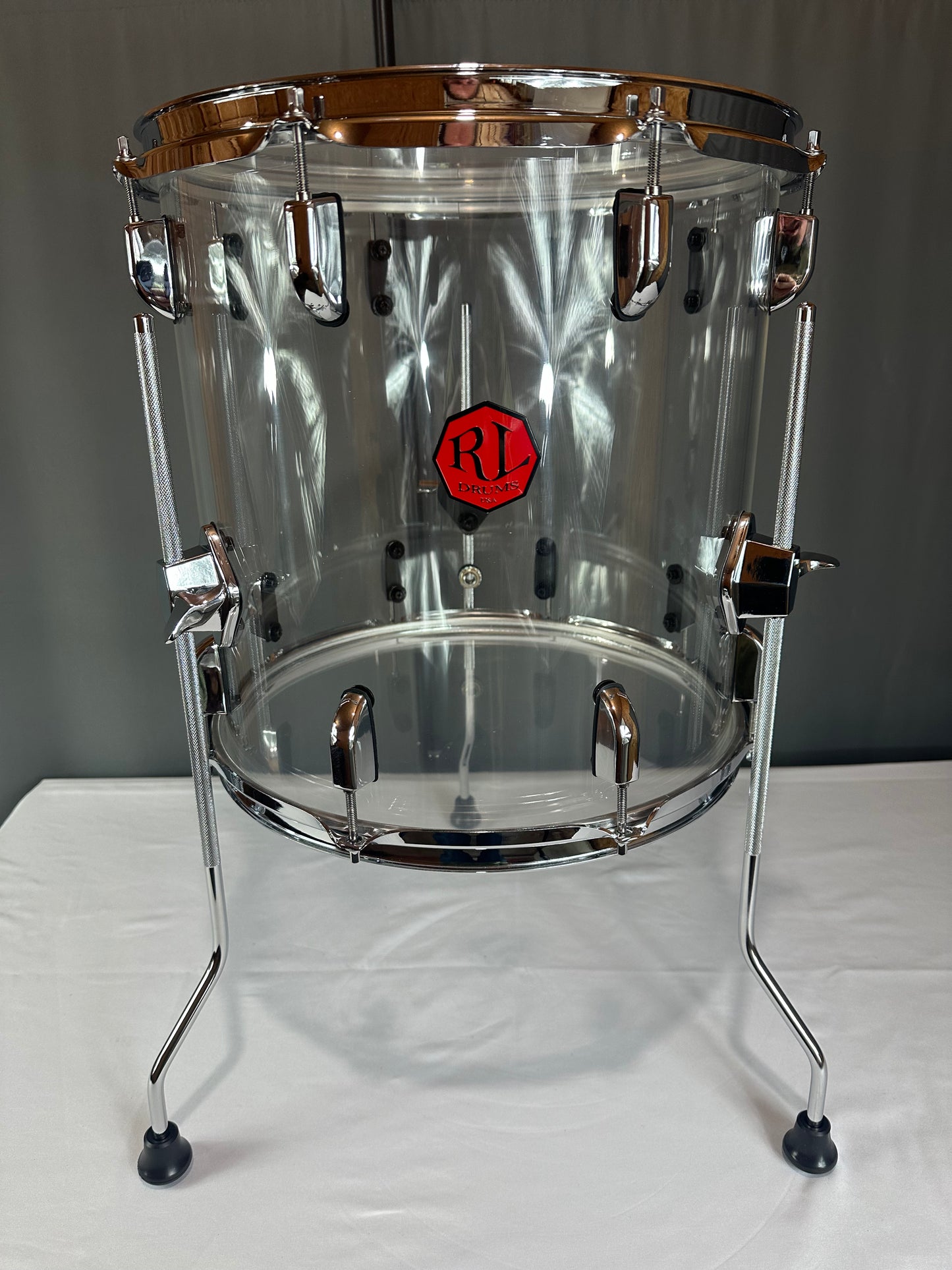 Clear Seamless Acrylic 14"x14" - Floor Tom Drum
