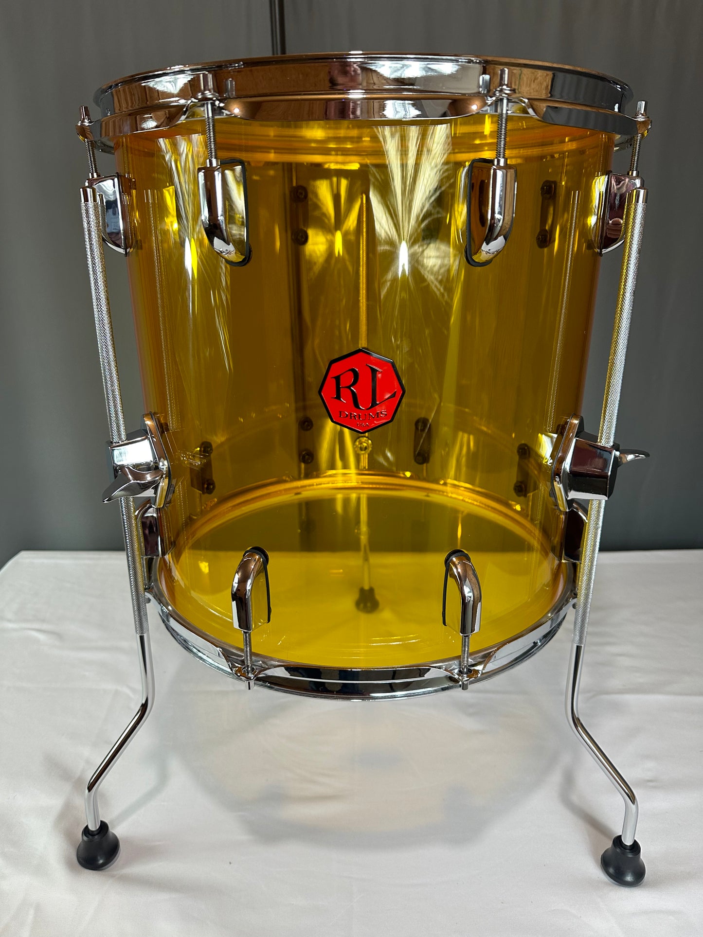 Amber Seamless Acrylic 18"x18" - Floor Tom Drum