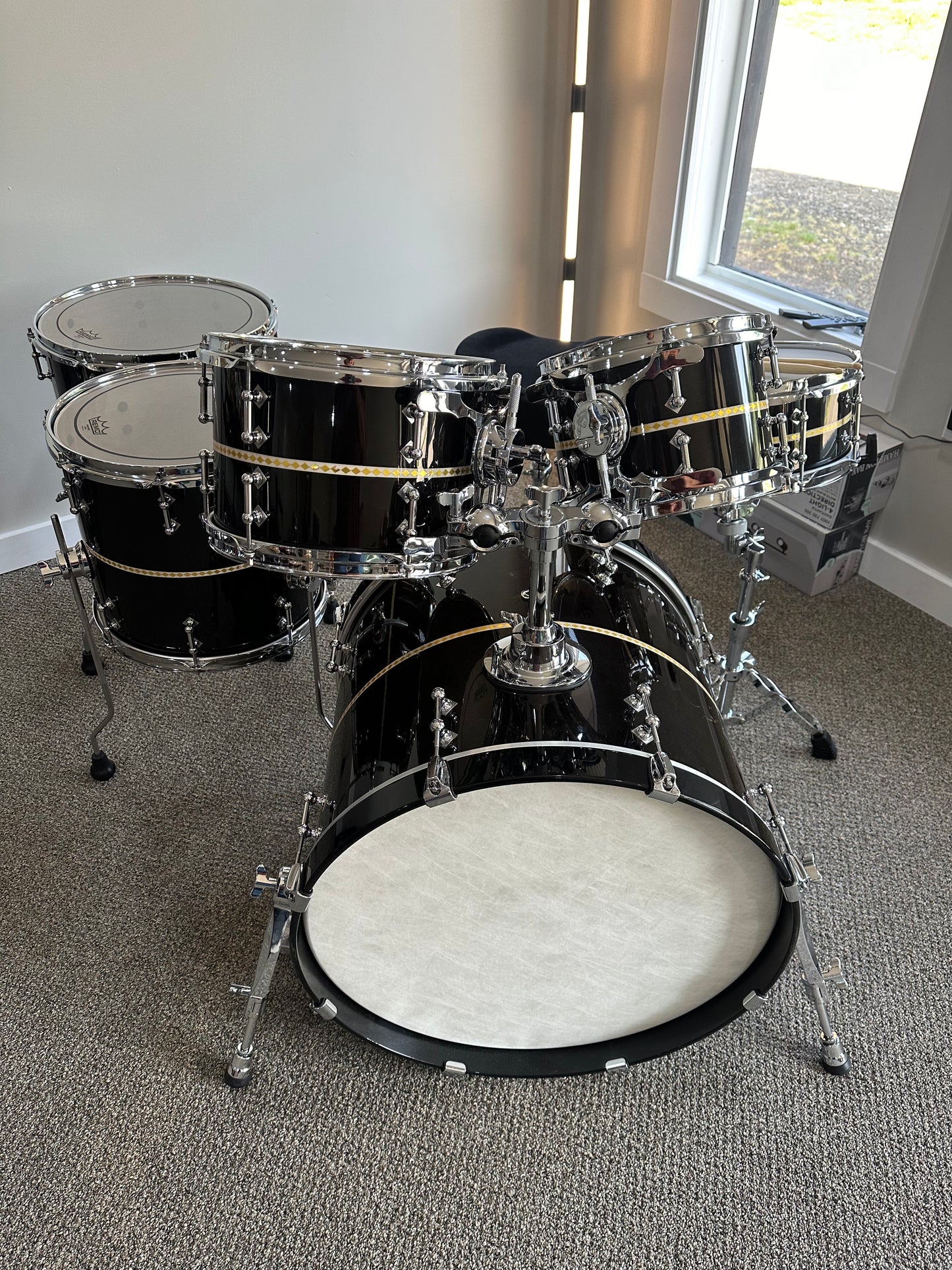 Birch/Maple/Walnut Dark Emerald Fade Shell Pack - 6 Piece