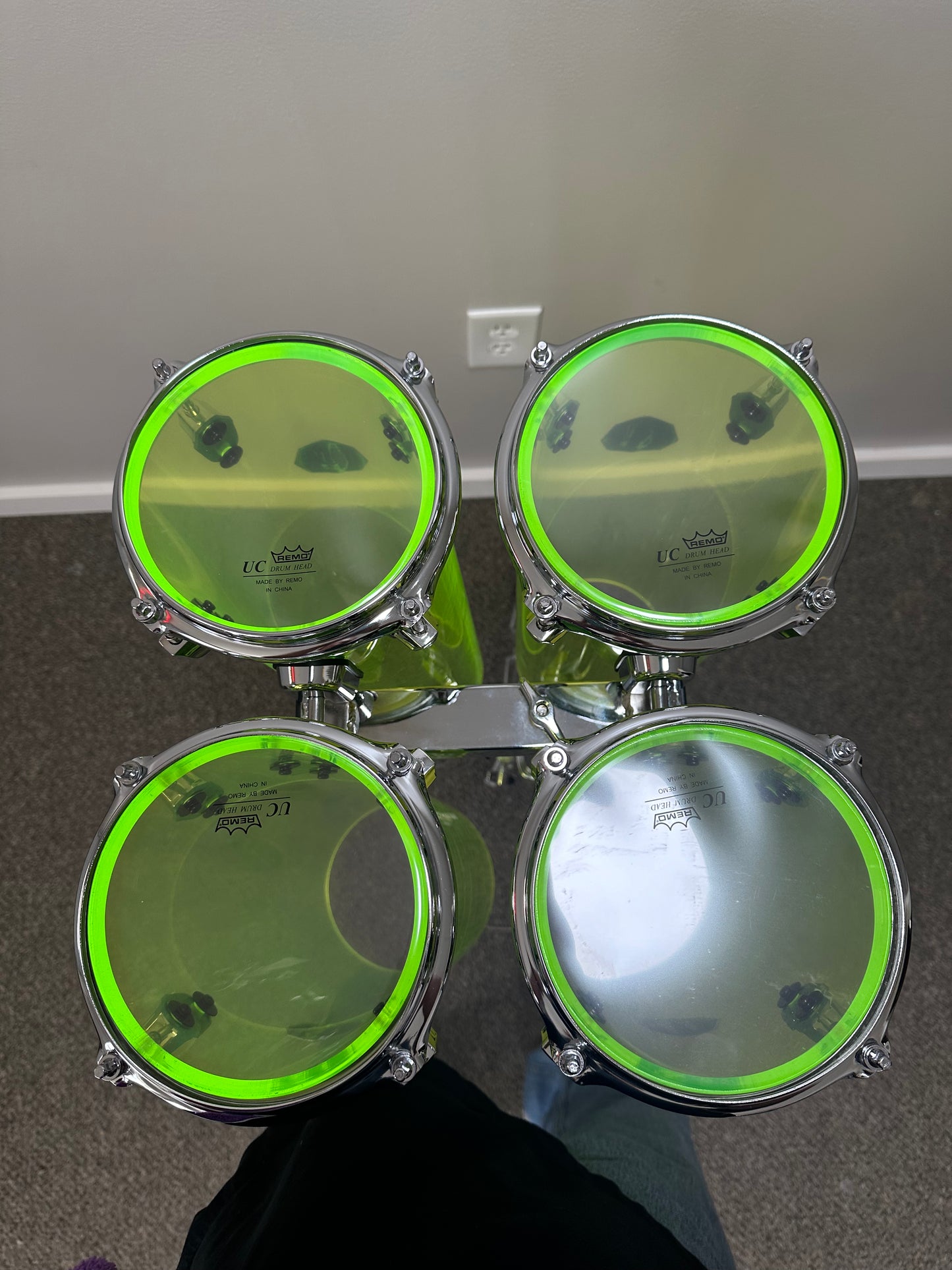 Octoban Fluorescent Green Seamless Acrylic Special Build Set - OFGC-SET-T