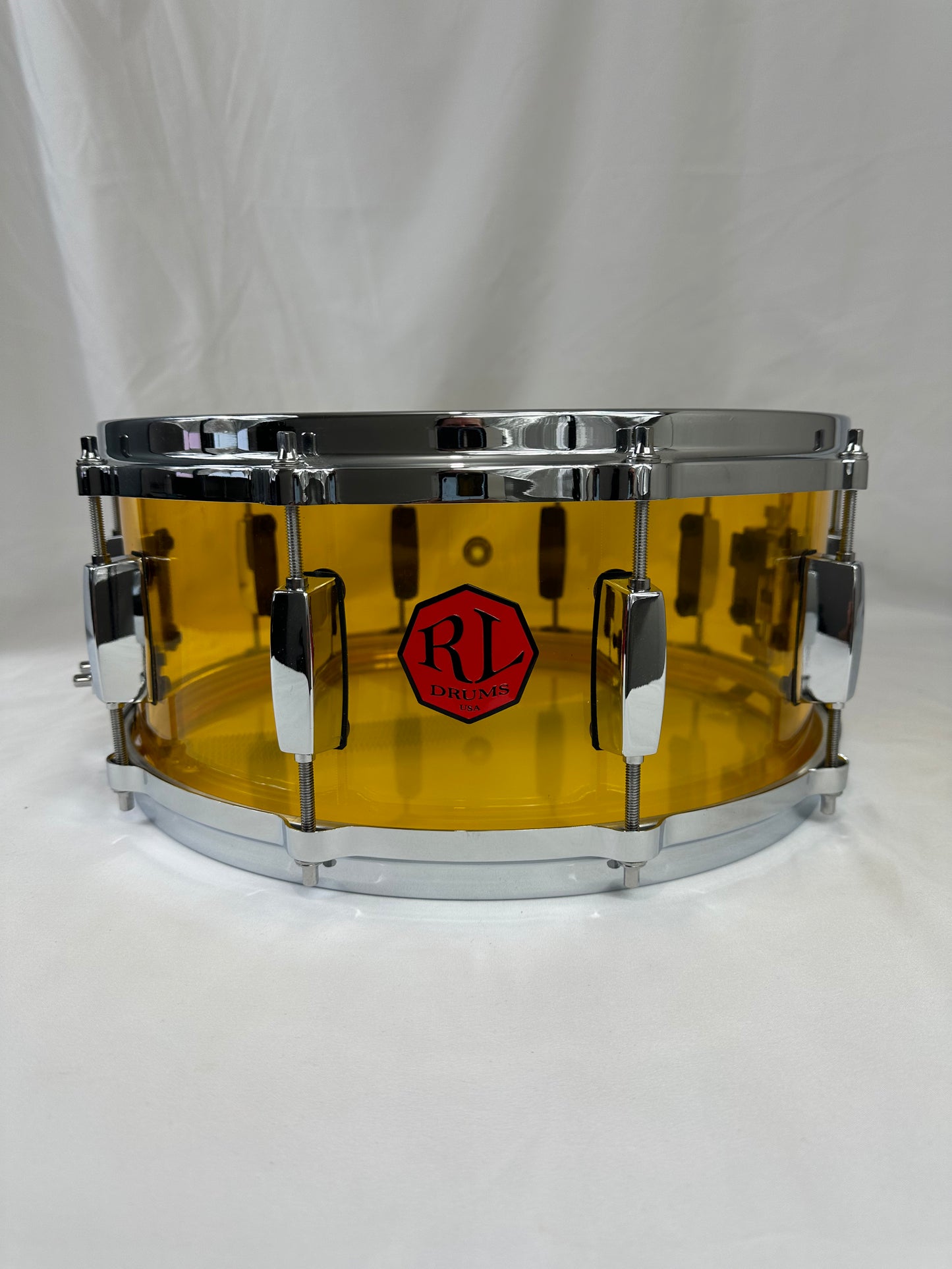 Amber Seamless Acrylic 14"x6" -Snare Drum