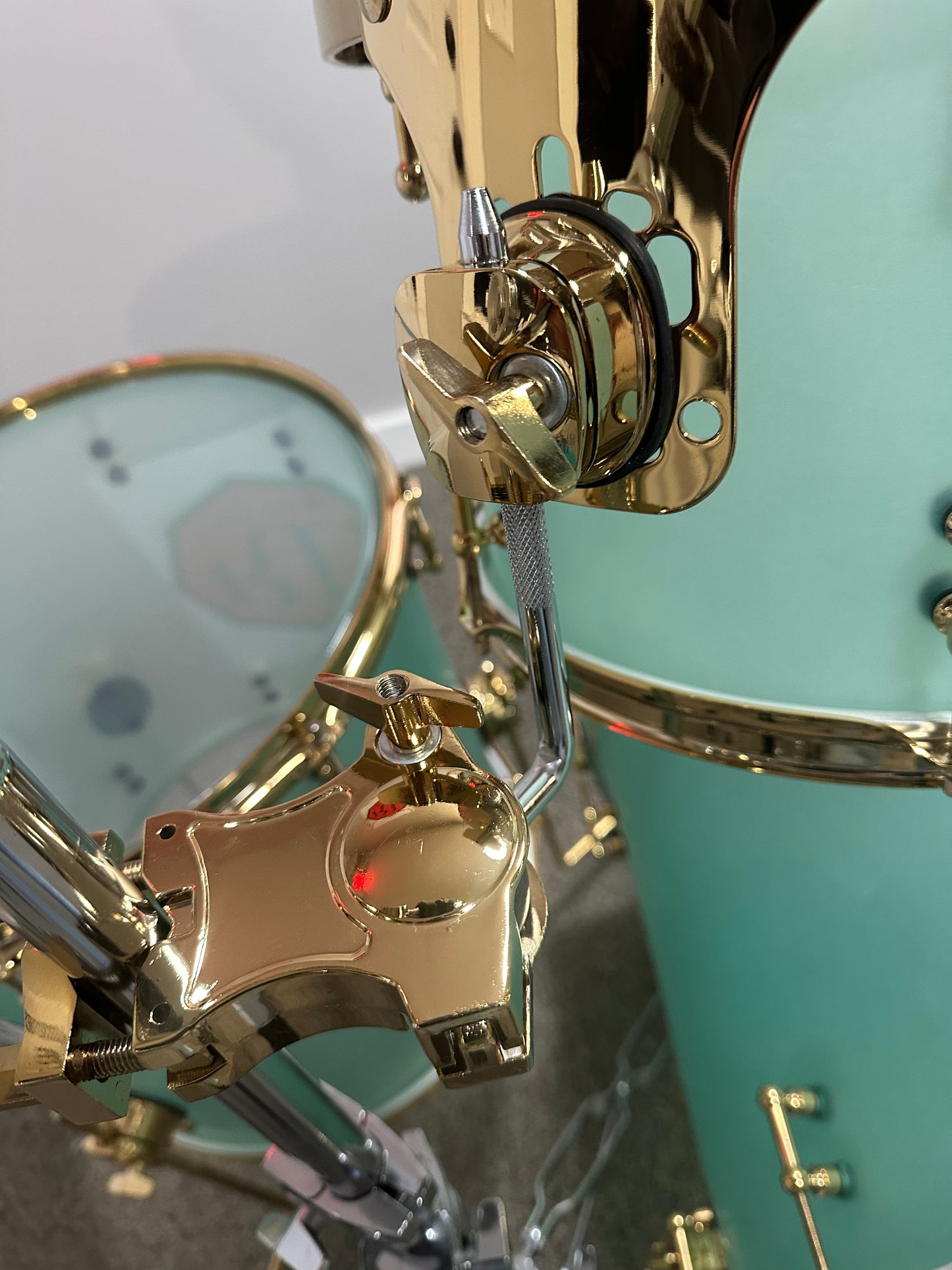 Frost Coke Bottle Green Acrylic Shell Pack W/Gold Hardware