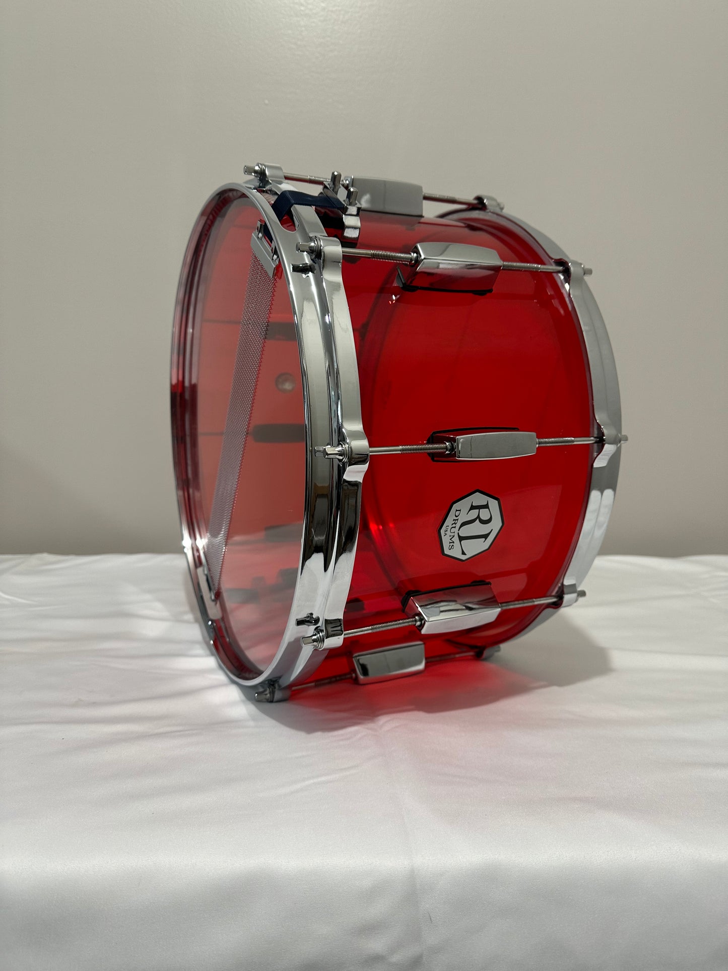 Red Seamless Acrylic 14"x8" -Snare Drum