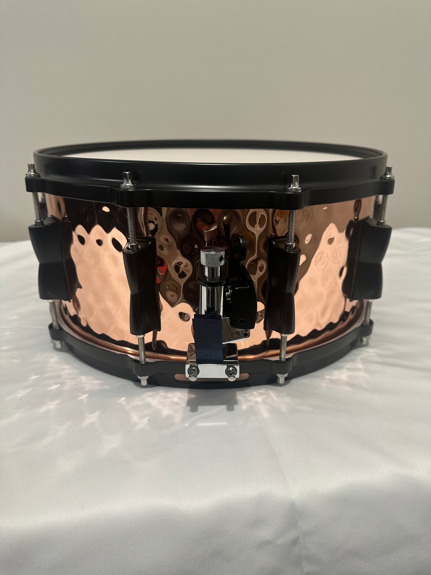 Copper Snare Drum with Black Hardware -JBCS1012
