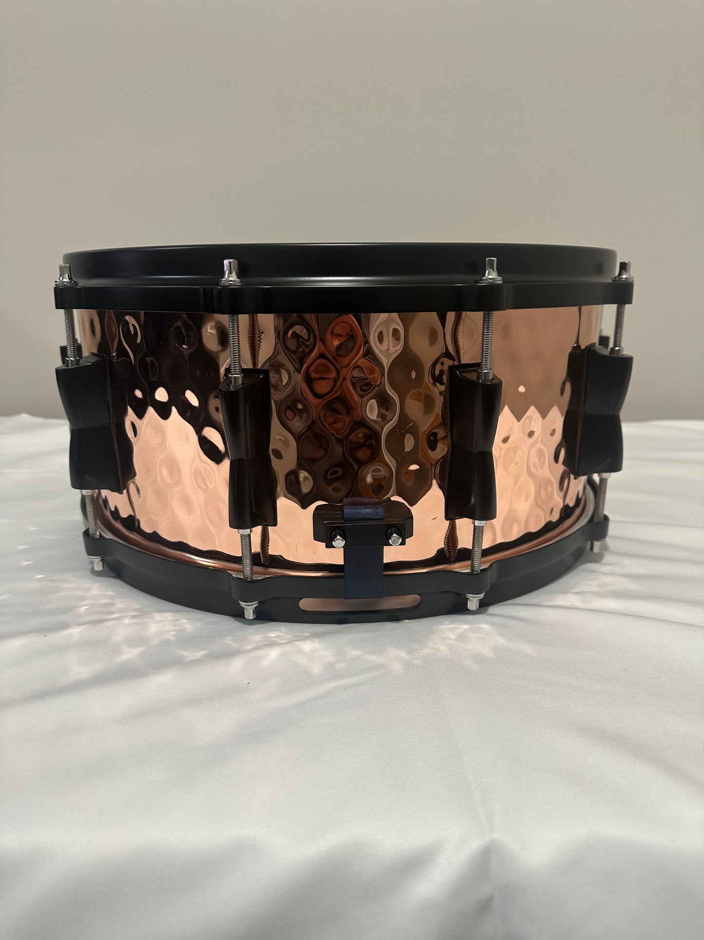 Copper Snare Drum with Black Hardware -JBCS1012