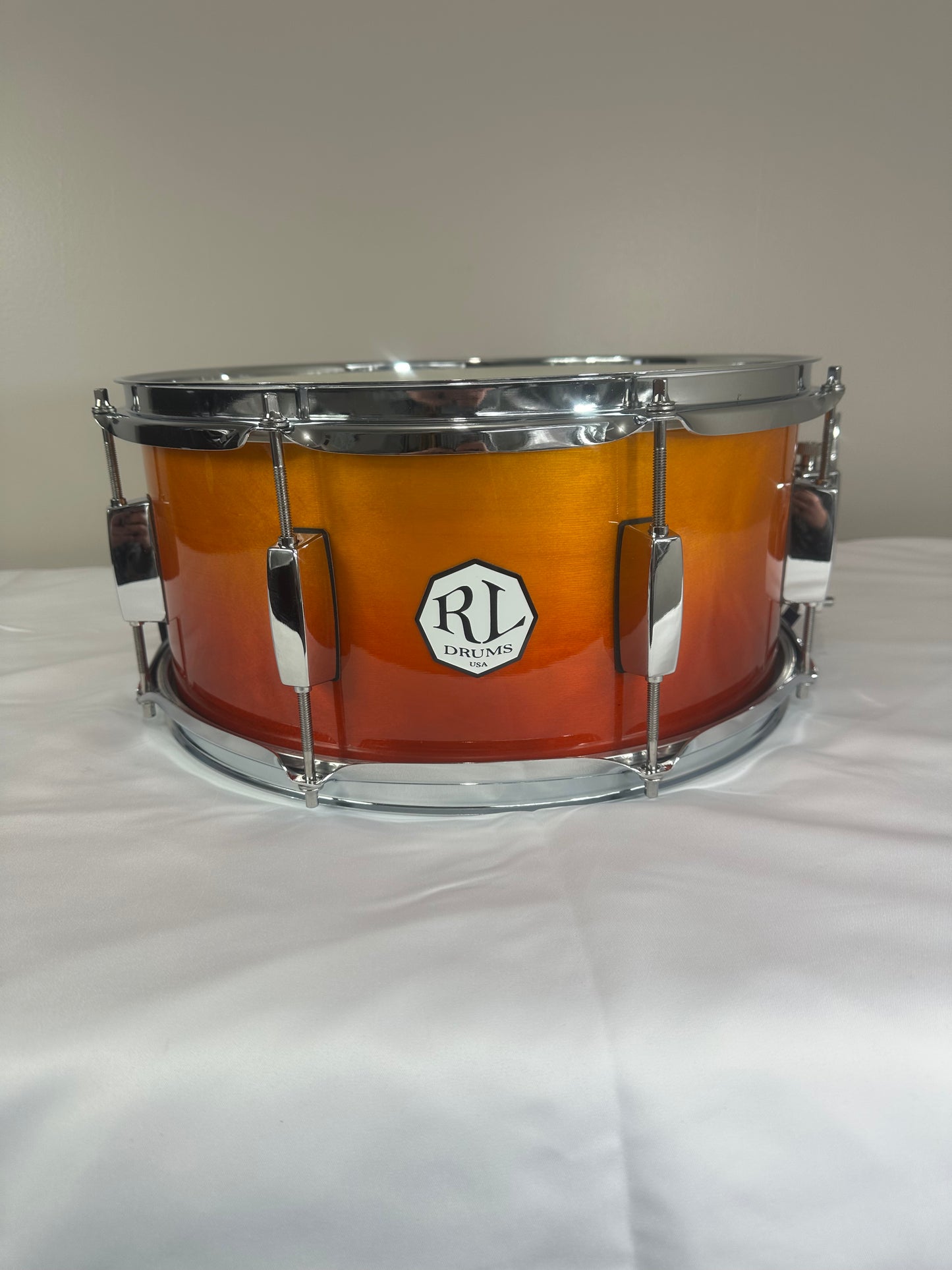 Orange Bust Birch Snare Drum JBMS1061