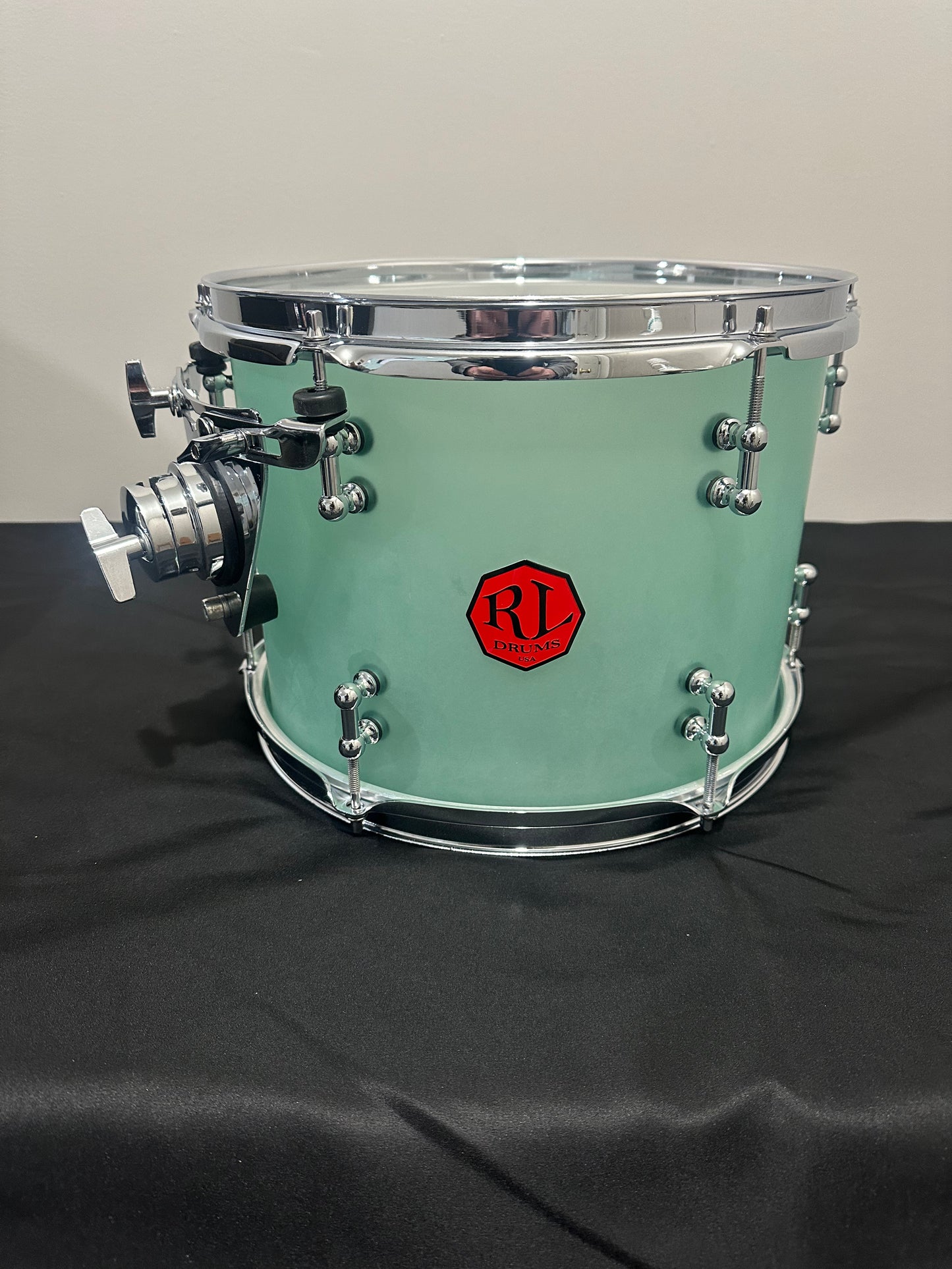 Frosted Green Seamless Acrylic 10"x8" Tom Drum