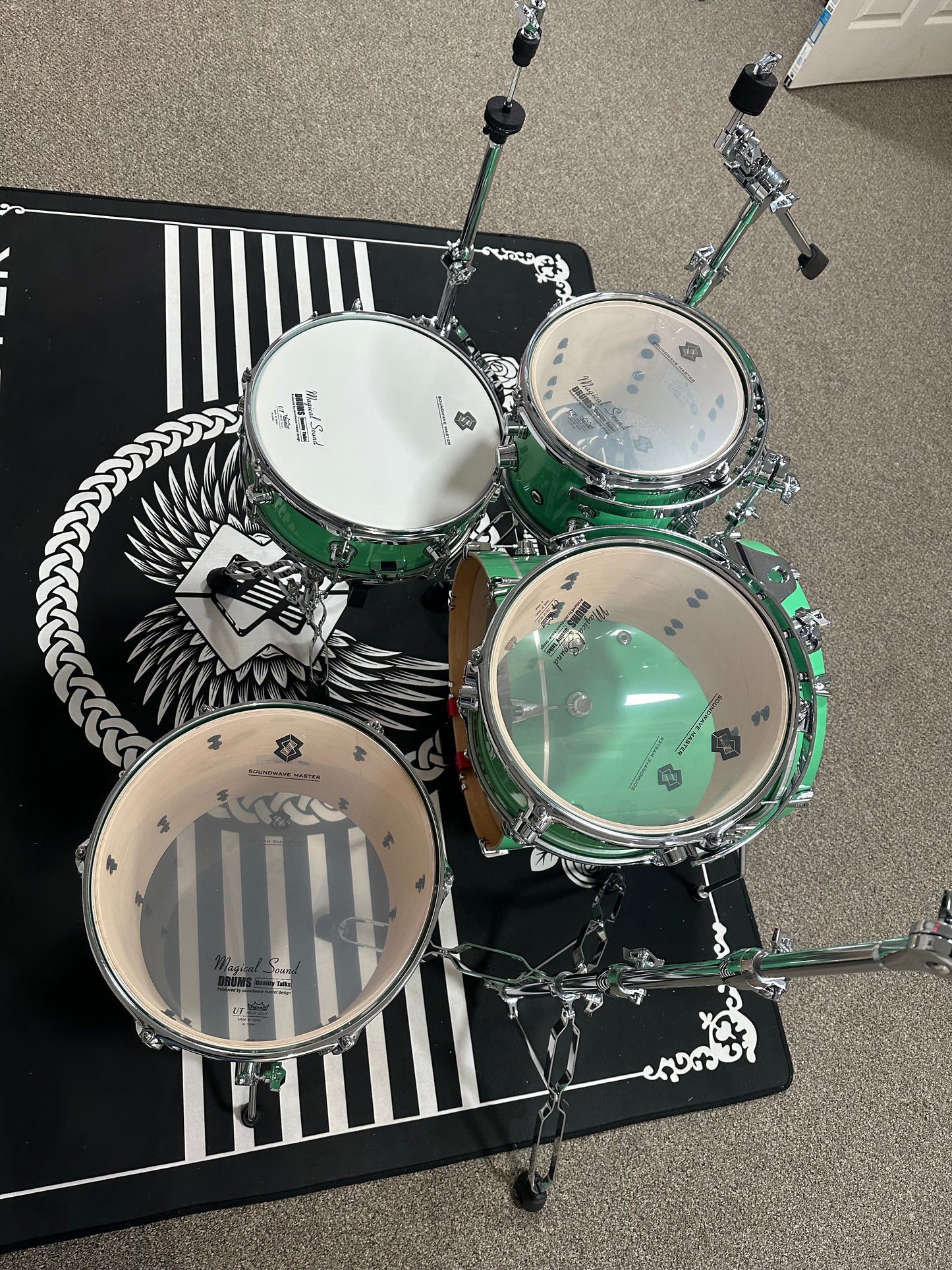 SOUNDWAVE MASTER MINI MASTER SEAFOAM DRUM KIT