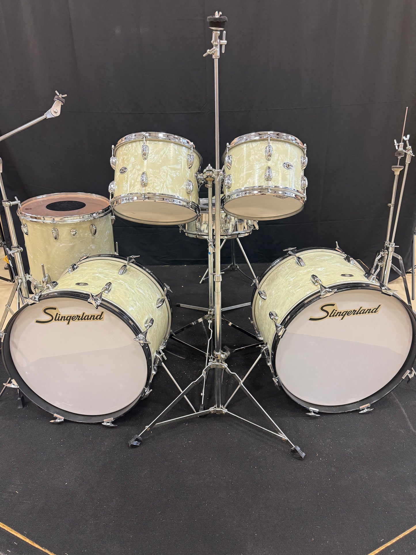 Vintage 70'S Slingerland 6 Piece Drum Set with Hardware