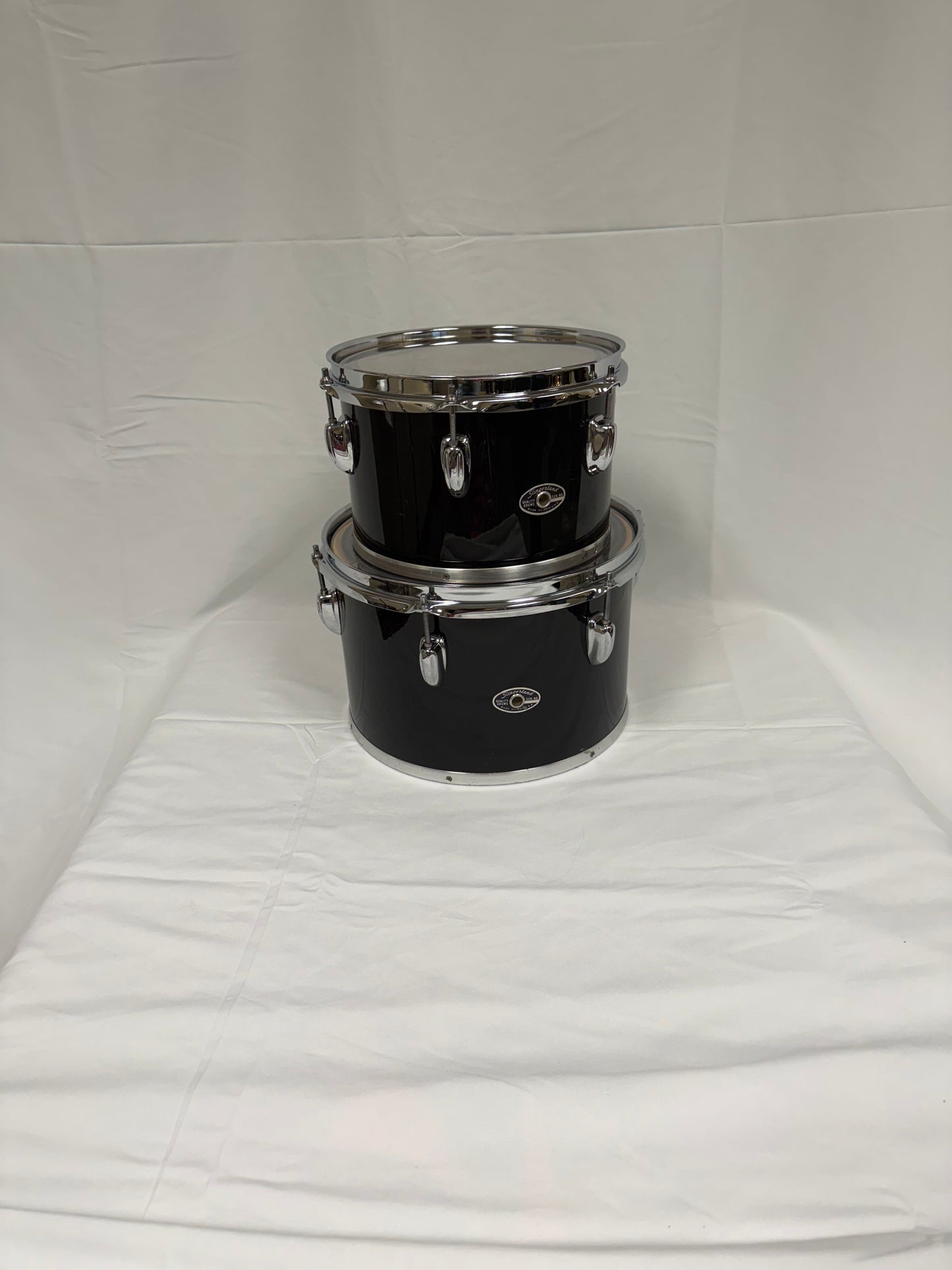 Slingerland Concert Toms Early 70'S - Jet Black