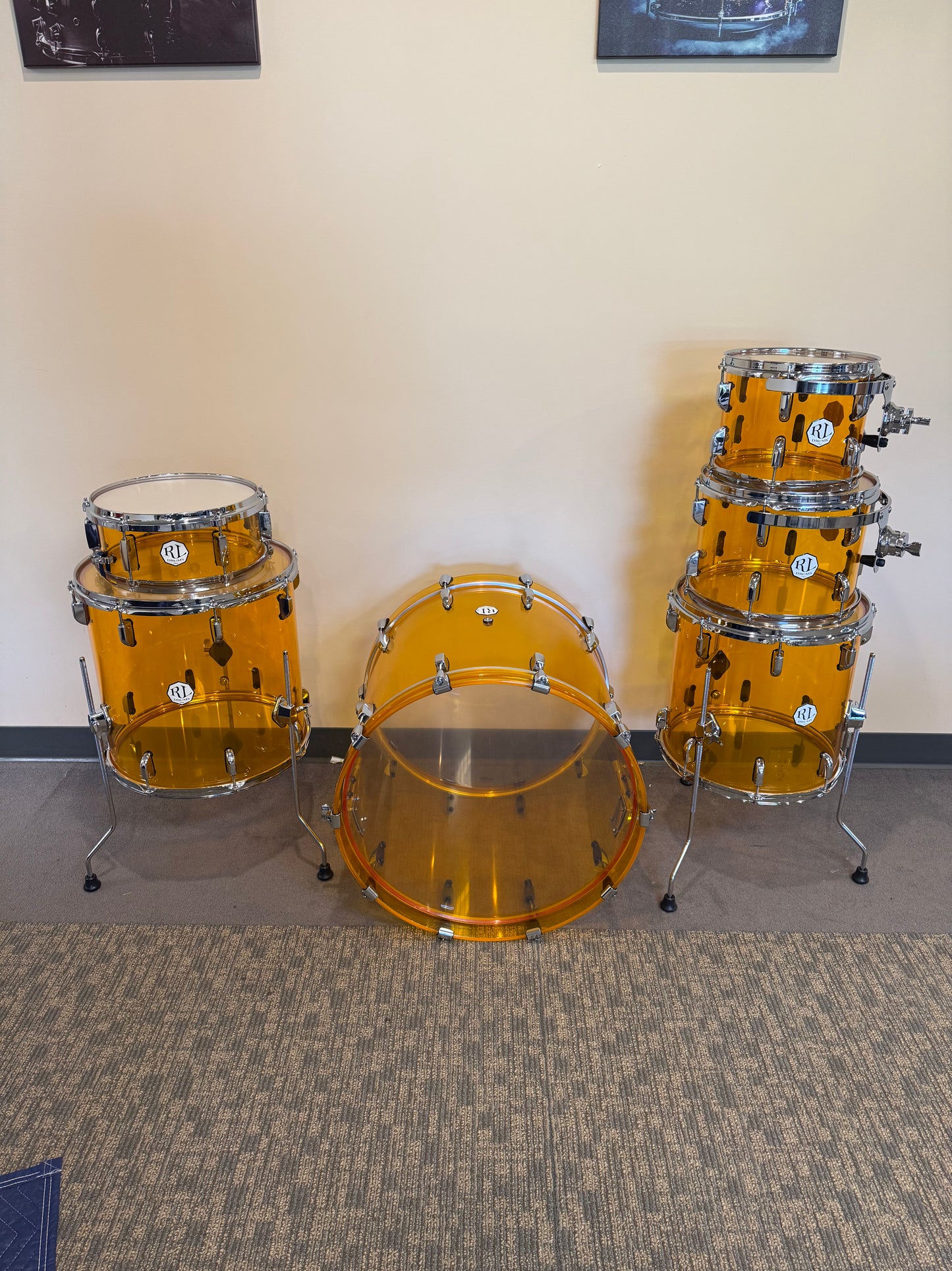 Amber Acrylic Seamless 6-Piece Shell Pack