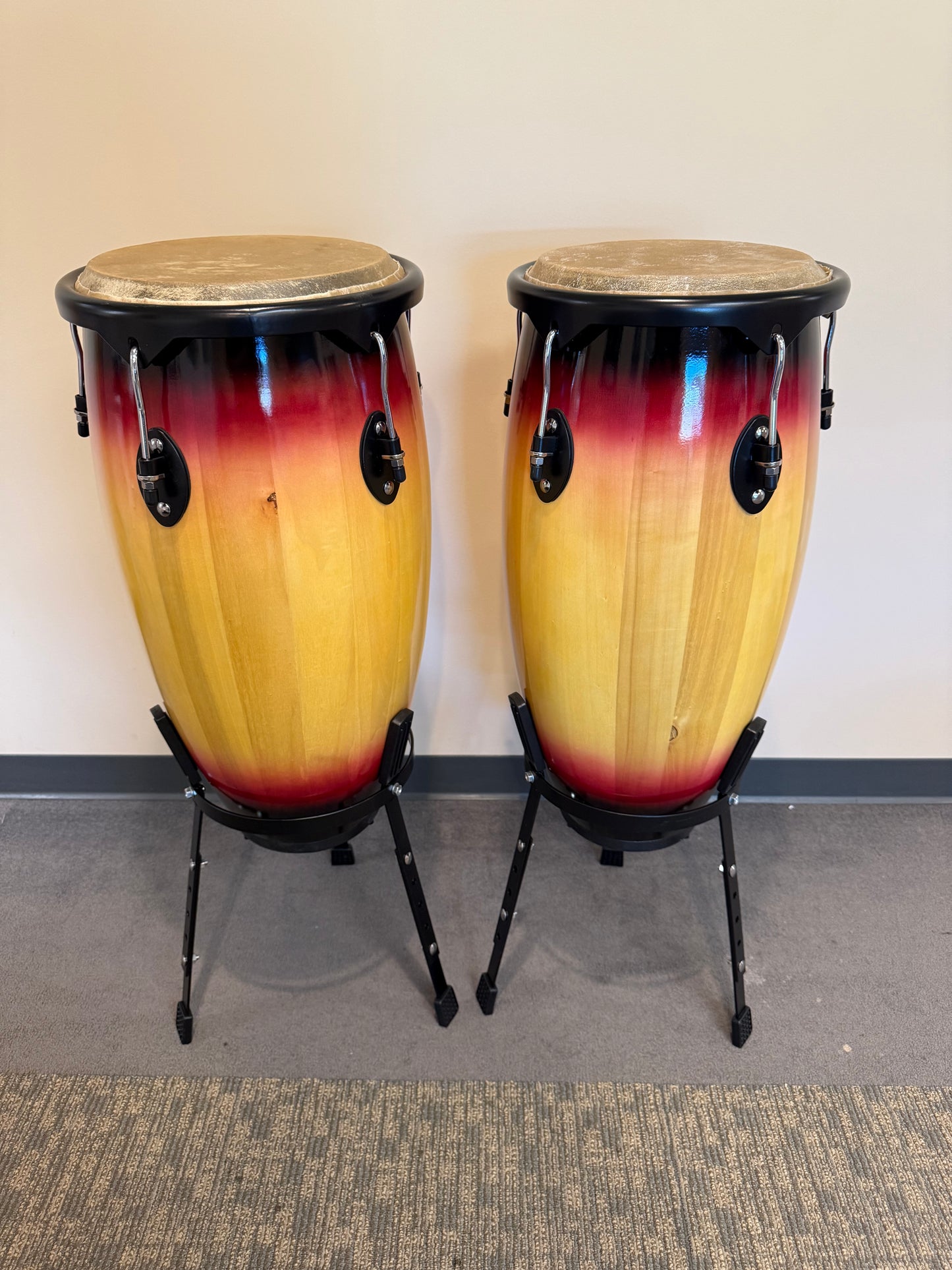 Sunburst Wood Congas JBSH2-1-Sunburst