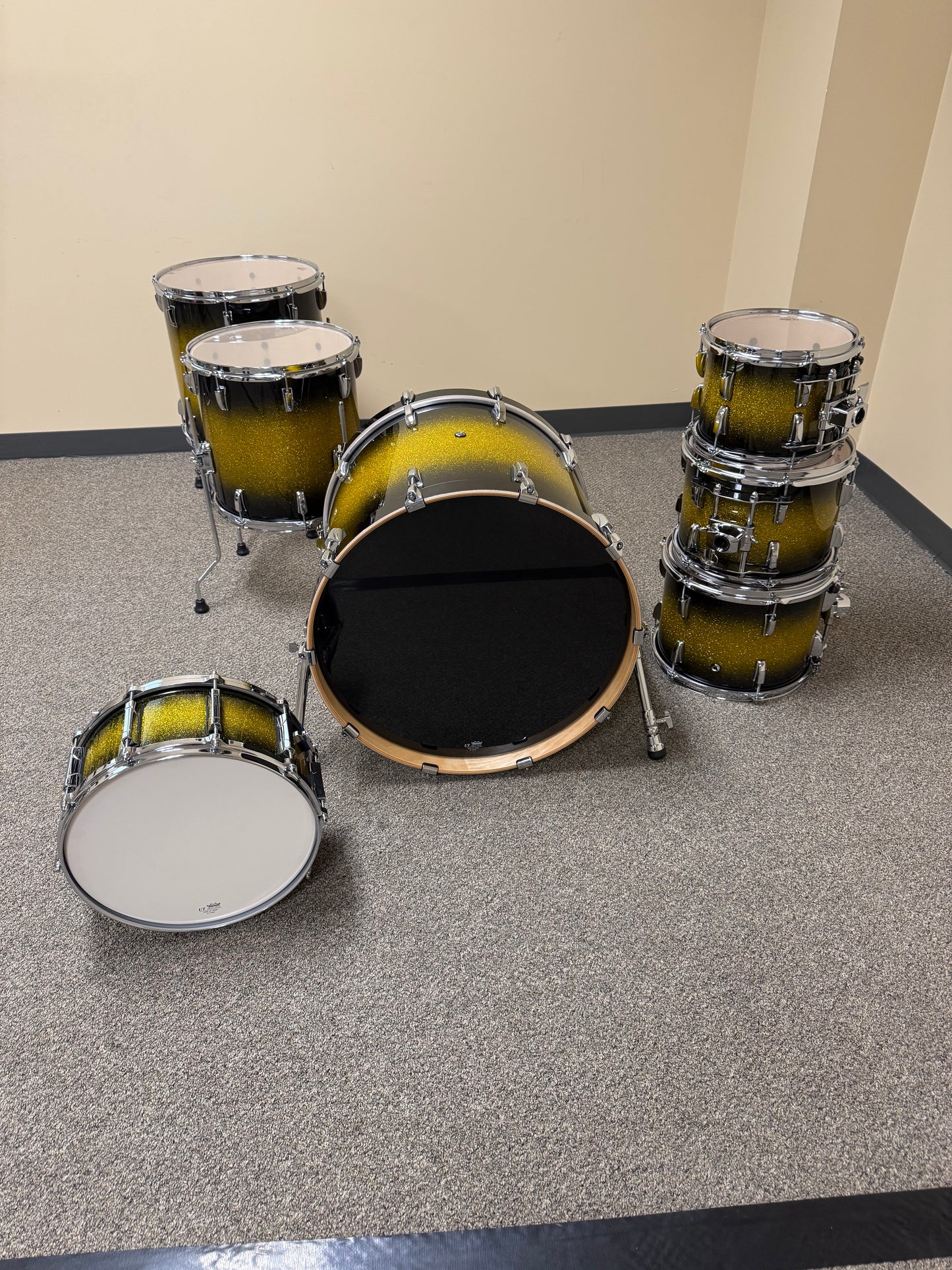 Golden Fade Sparkle Birch Shell Pack - Performer 100A