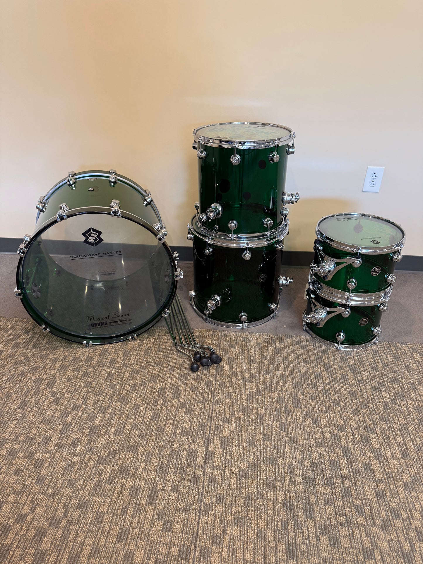 SOUNDWAVE MASTER ICE CRYSTAL SOUND SERIES EMERALD GREEN SHELL PACK