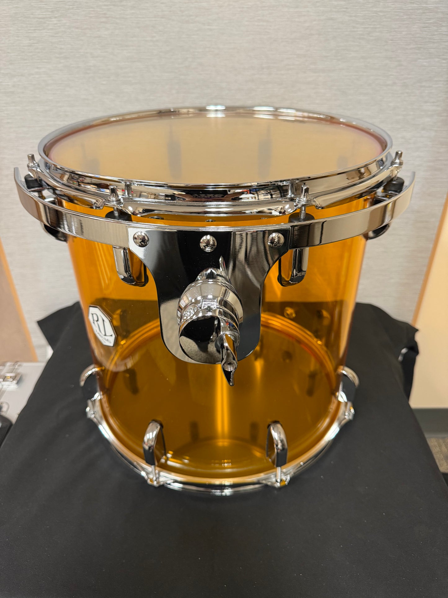 Amber Seamless Acrylic 14"x14" - Rack Tom Drum - JB-A14-14RT