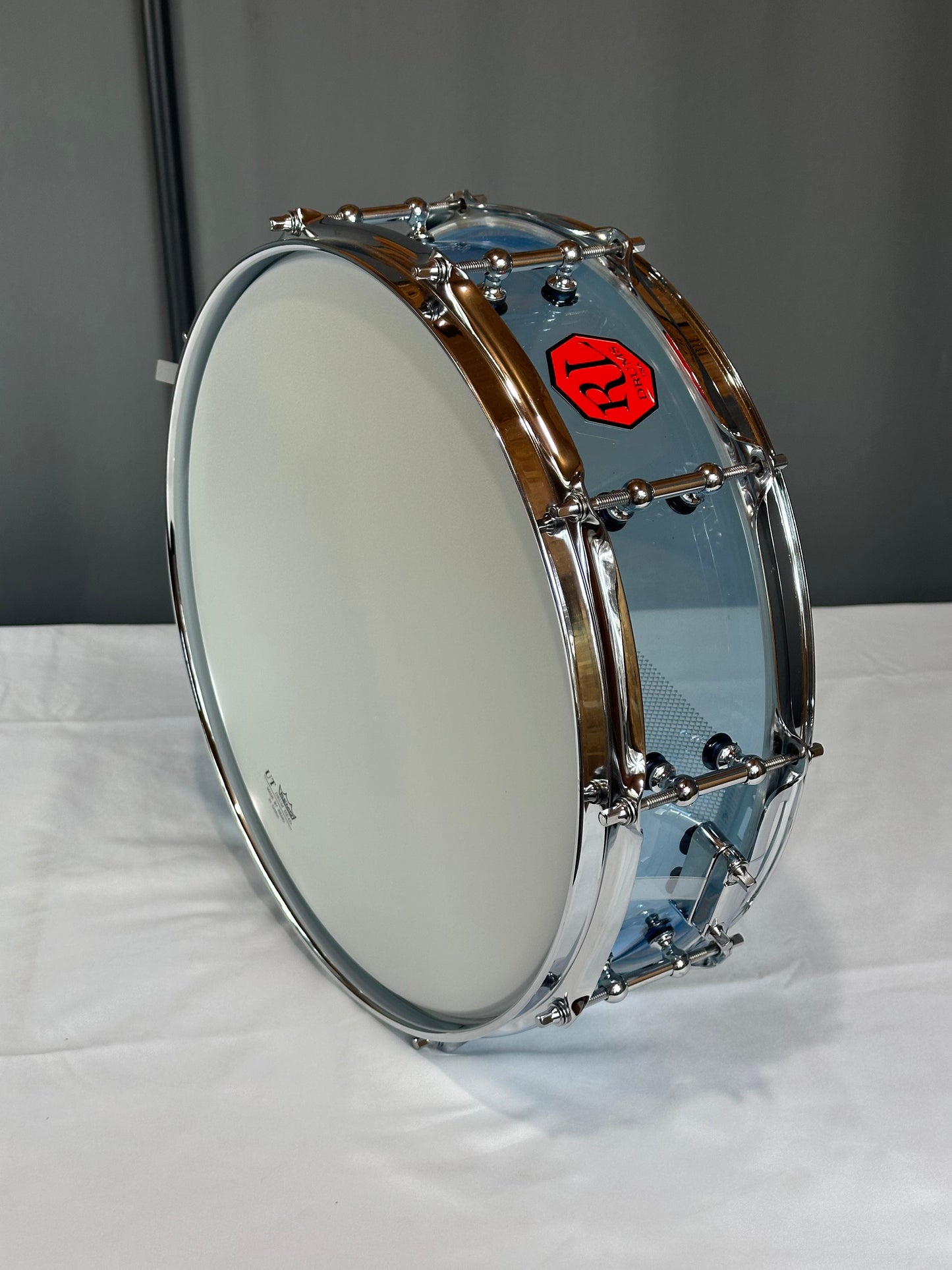 Transparent Blue Acrylic Piccolo Drum SD14x4-TB
