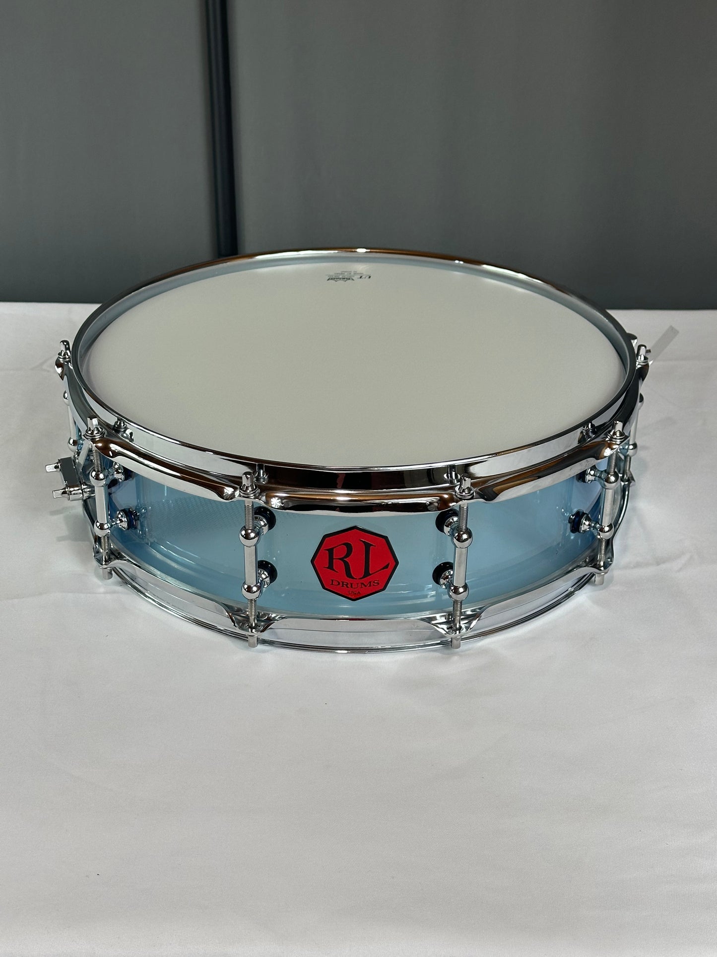 Transparent Blue Acrylic Piccolo Drum SD14x4-TB
