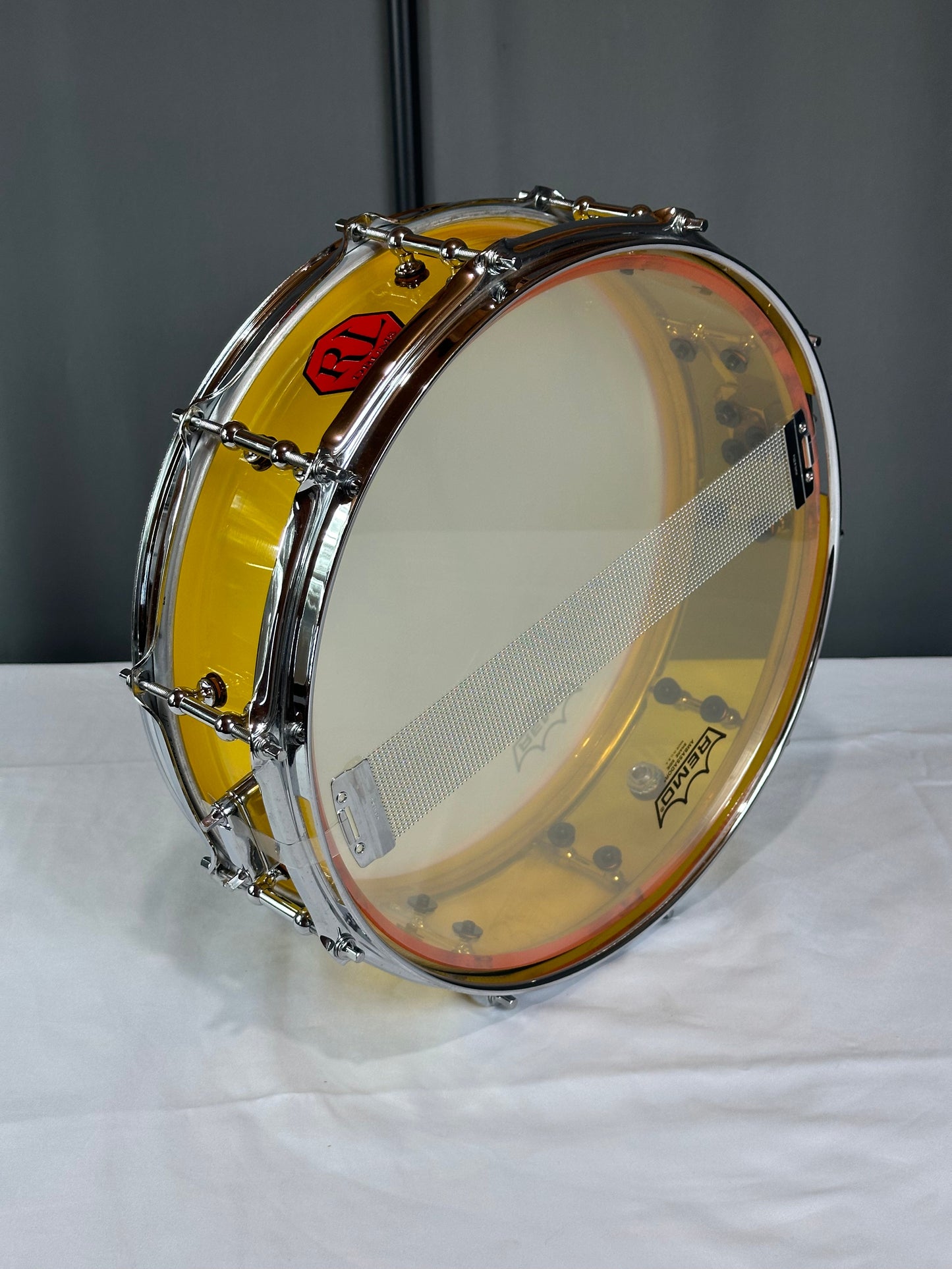 Amber Acrylic Piccolo Drum ASD-14x4-A