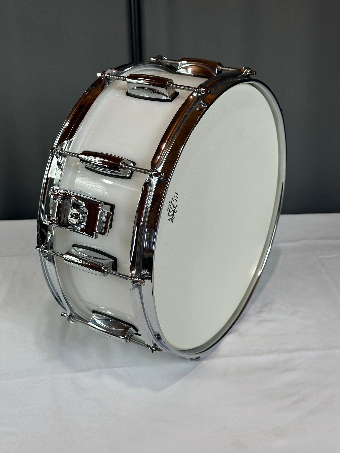 Arctic White Acrylic Snare Drum ASD-14x6-W