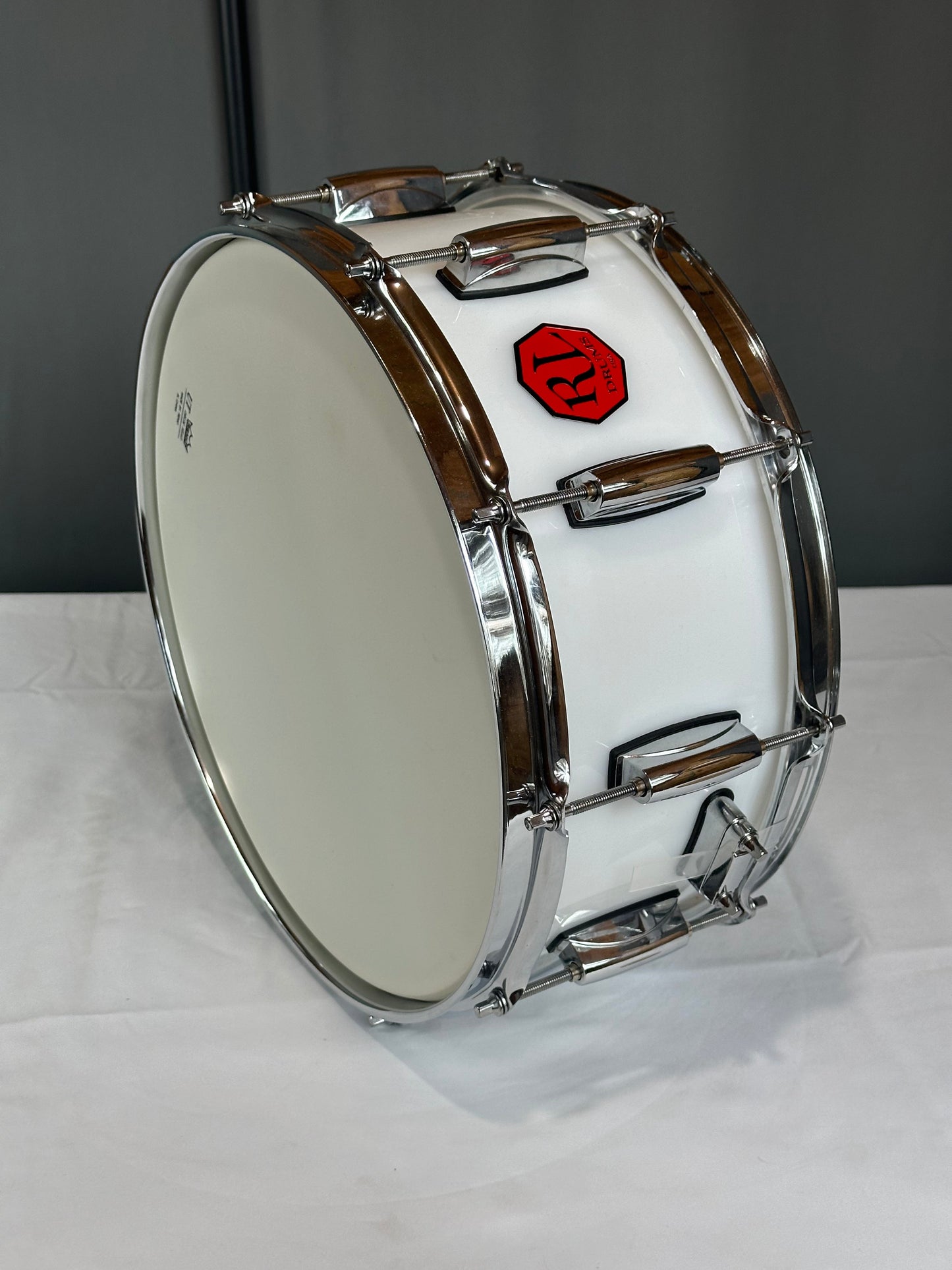 Arctic White Acrylic Snare Drum ASD-14x6-W