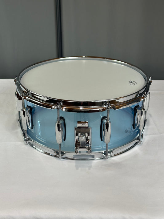 Transparent Blue Acrylic Snare Drum SD14x6-TB