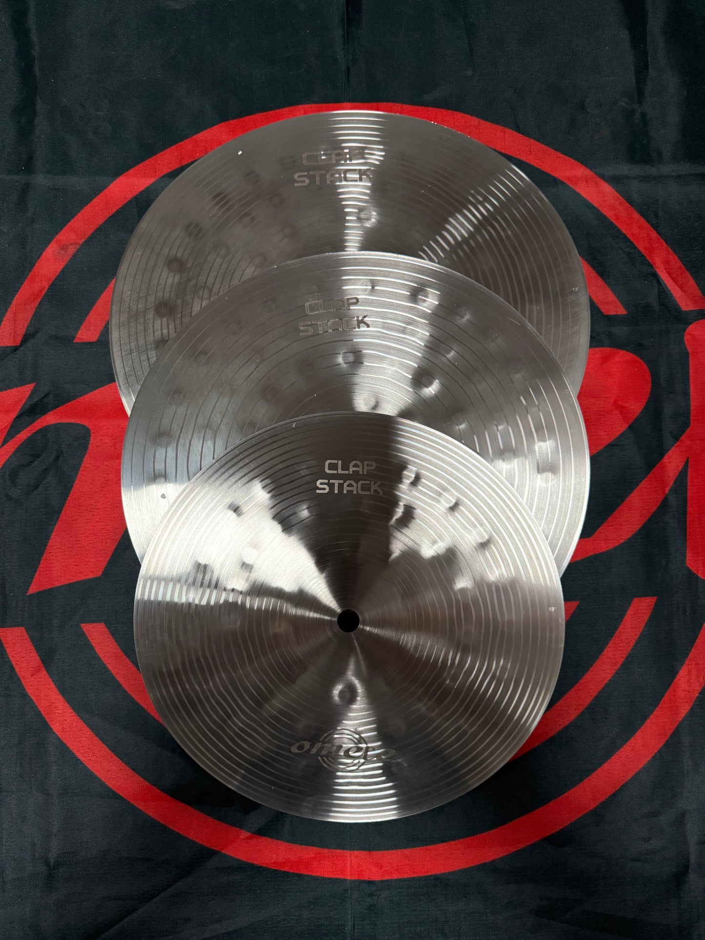 Omete Nichrome Cymbals- Clap Stack- 3 Pack (10",11",12")