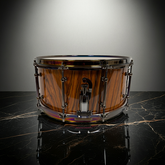 Rosewood Snare Drum with Black Nickel Hardware