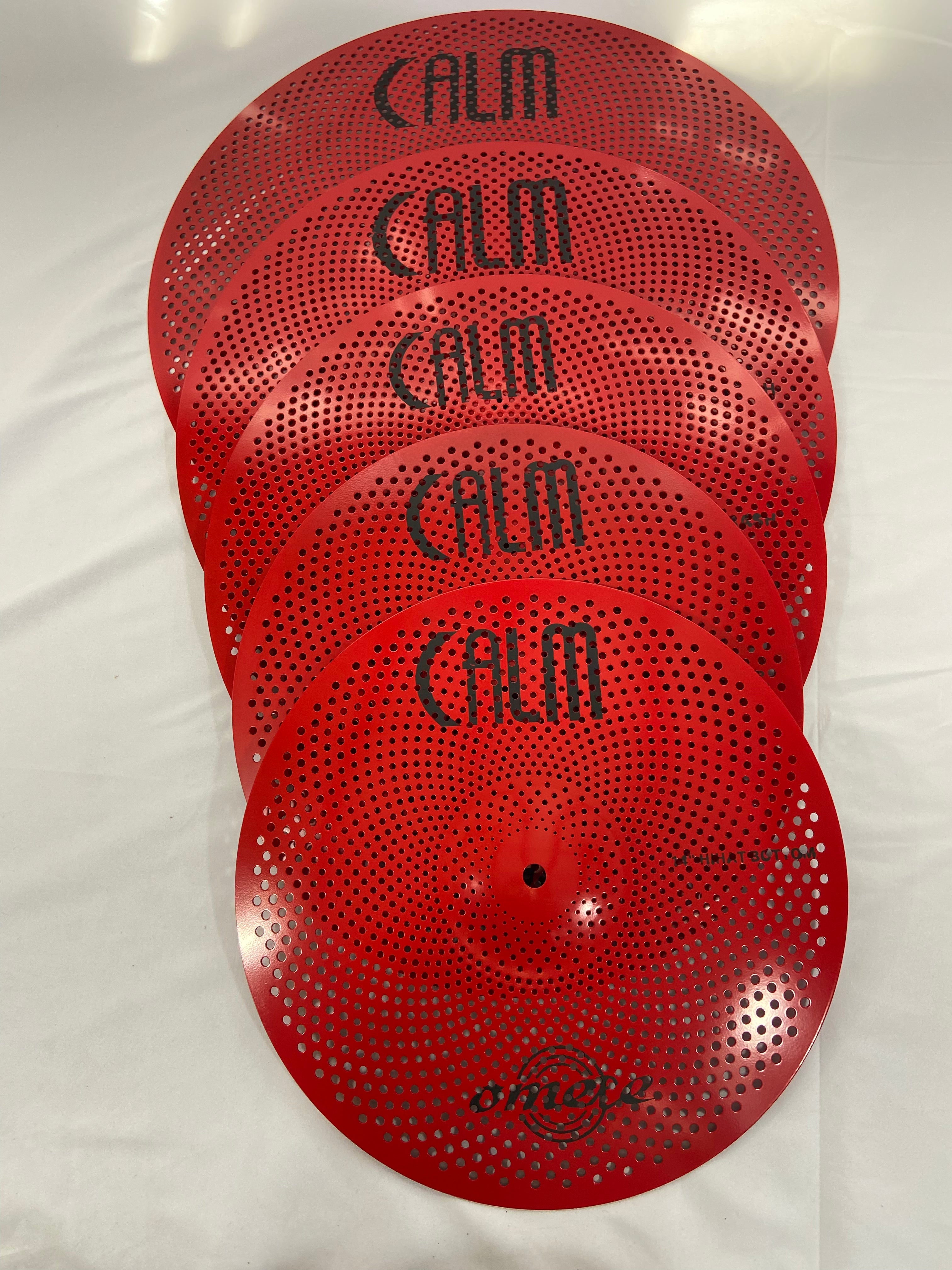 Omete Calm Series Cymbals - Red - 4 Pack – RL Drums