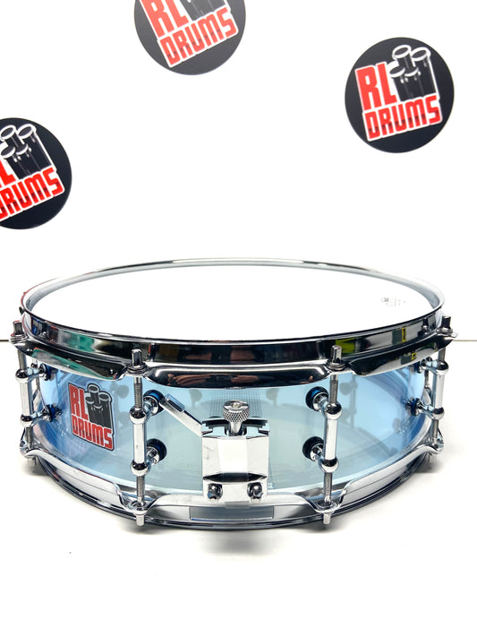 Transparent Blue Acrylic Snare Drum