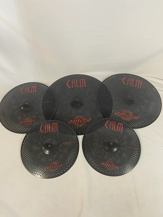 Omete Calm Series Cymbals - Black - 4 Pack