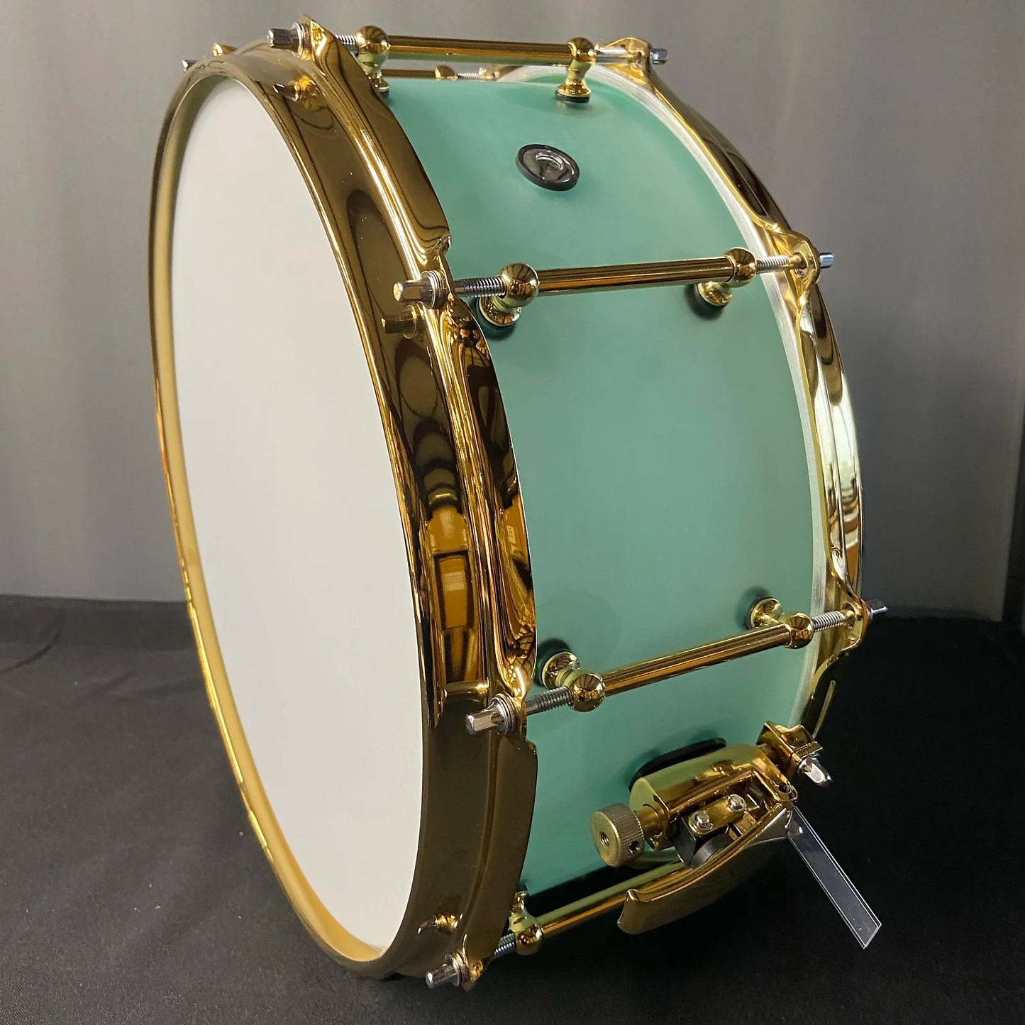 Frosted Green Acrylic Snare Drum