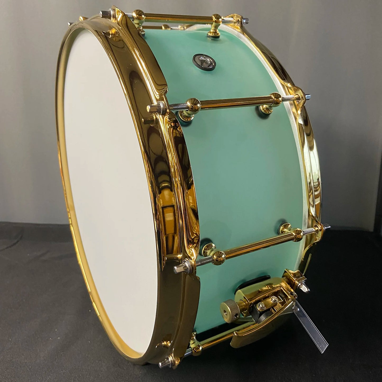 Frosted Green Acrylic Snare Drum FR-14x6-FRG – RL Drums