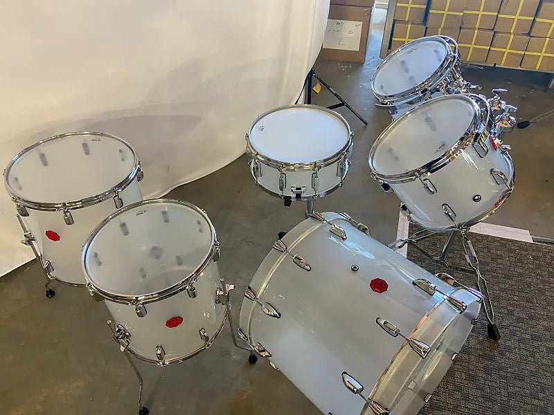 Frost White Acrylic Drum Set