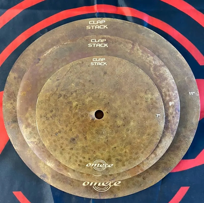 Clap Stack Rusty Omete Cymbals - Clap Stack - 3 Pack (7