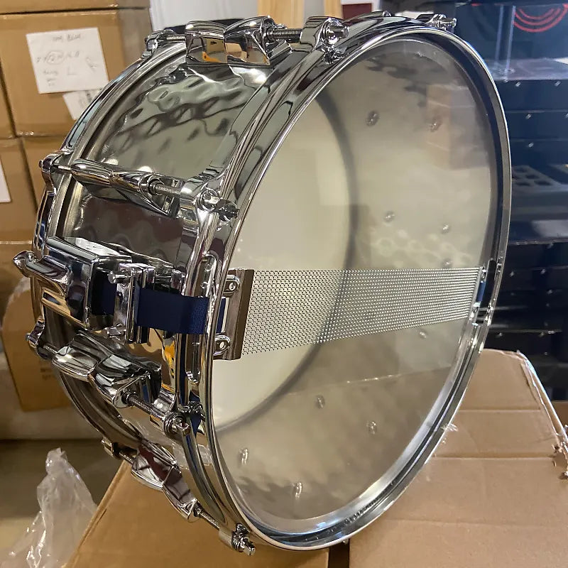 Hammered Stainless Snare Drum