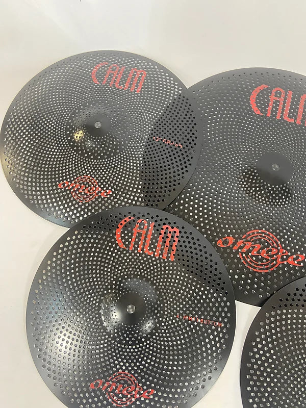 Omete Calm Series Cymbals - Black - 4 Pack