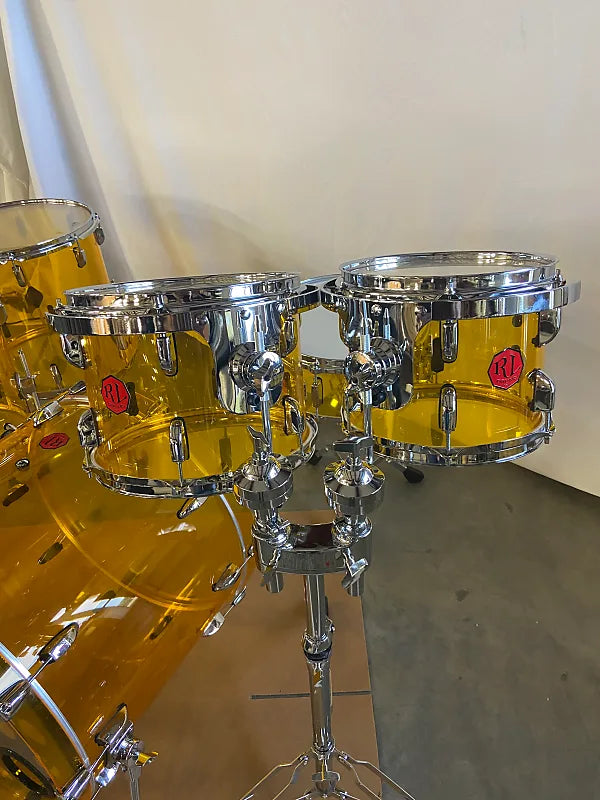 Amber Acrylic Drum Set